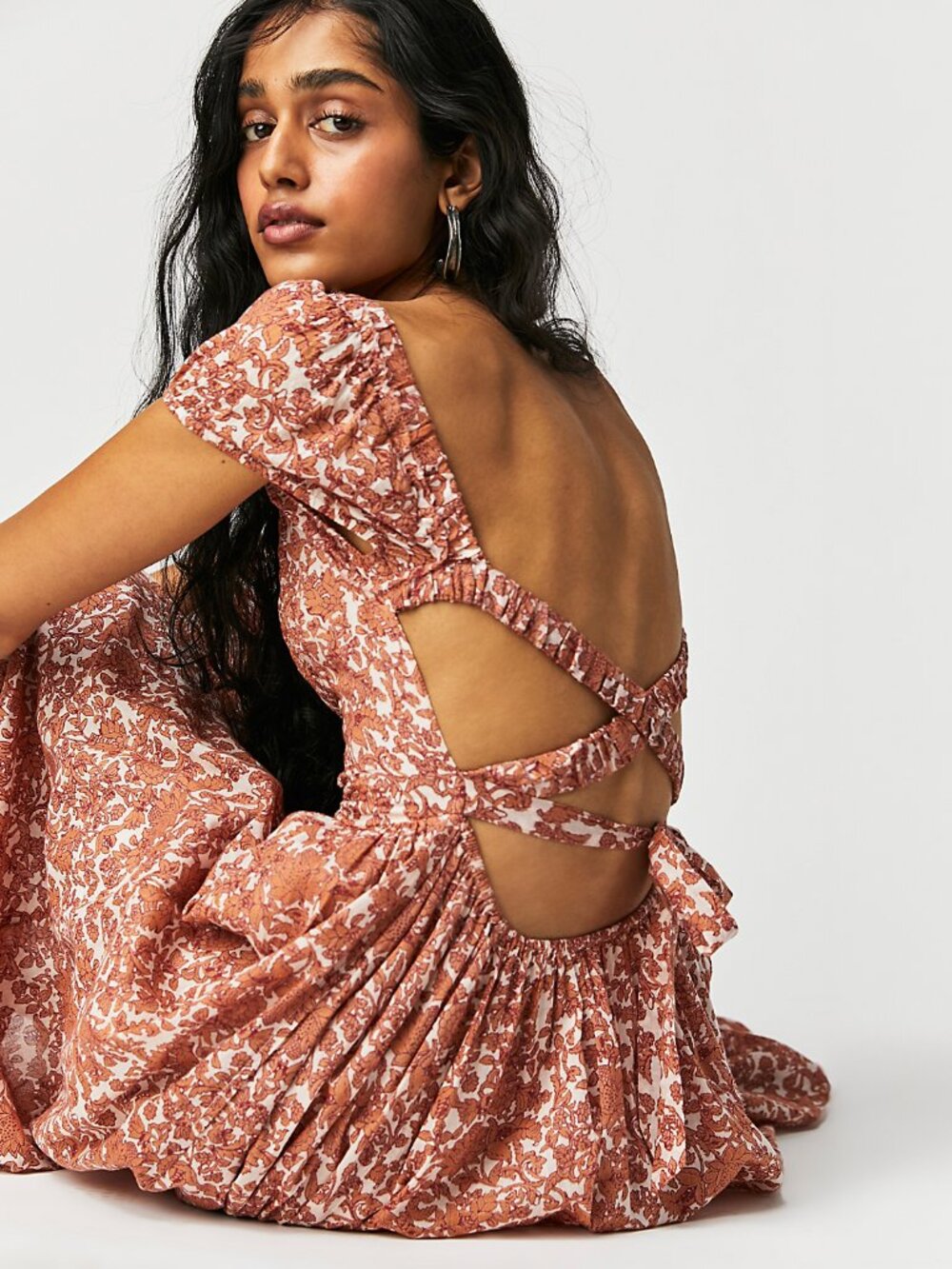 Free People Ultraviolet Dress in Tea Combo - sz S - Picture 1 of 14